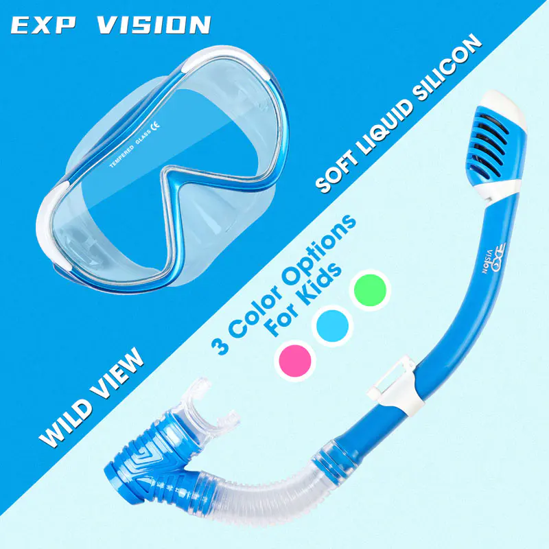 Snorkeling Set With Diving Fins For Kids